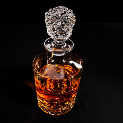 Lion Decanter | Decanter 850 ml | Premium | Serving for Whiskey,Rum, Scotch,Tequila, Vodka, and Brandy | Gift Set