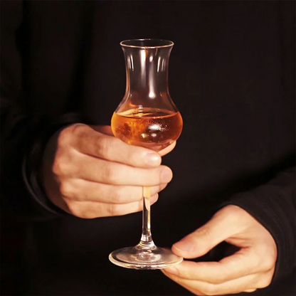 Melbify Nosing Glass with Stem | Volume 75ml | Wine, Whiskey, Brandy, Cognac Snifter | Crystal Glass | Large, Elegant Snifter for Cocktails