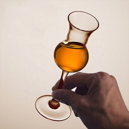 Melbify Nosing Glass with Stem | Volume 75ml | Wine, Whiskey, Brandy, Cognac Snifter | Crystal Glass | Large, Elegant Snifter for Cocktails