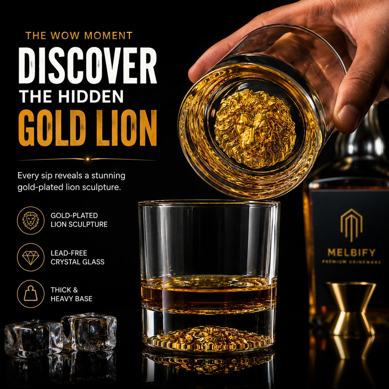 Lion Gold Gift Box - Set of 2