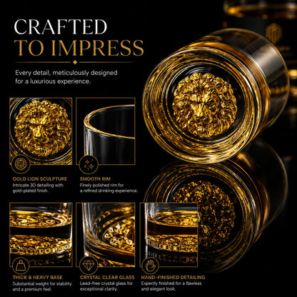 Lion Gold Gift Box - Set of 2