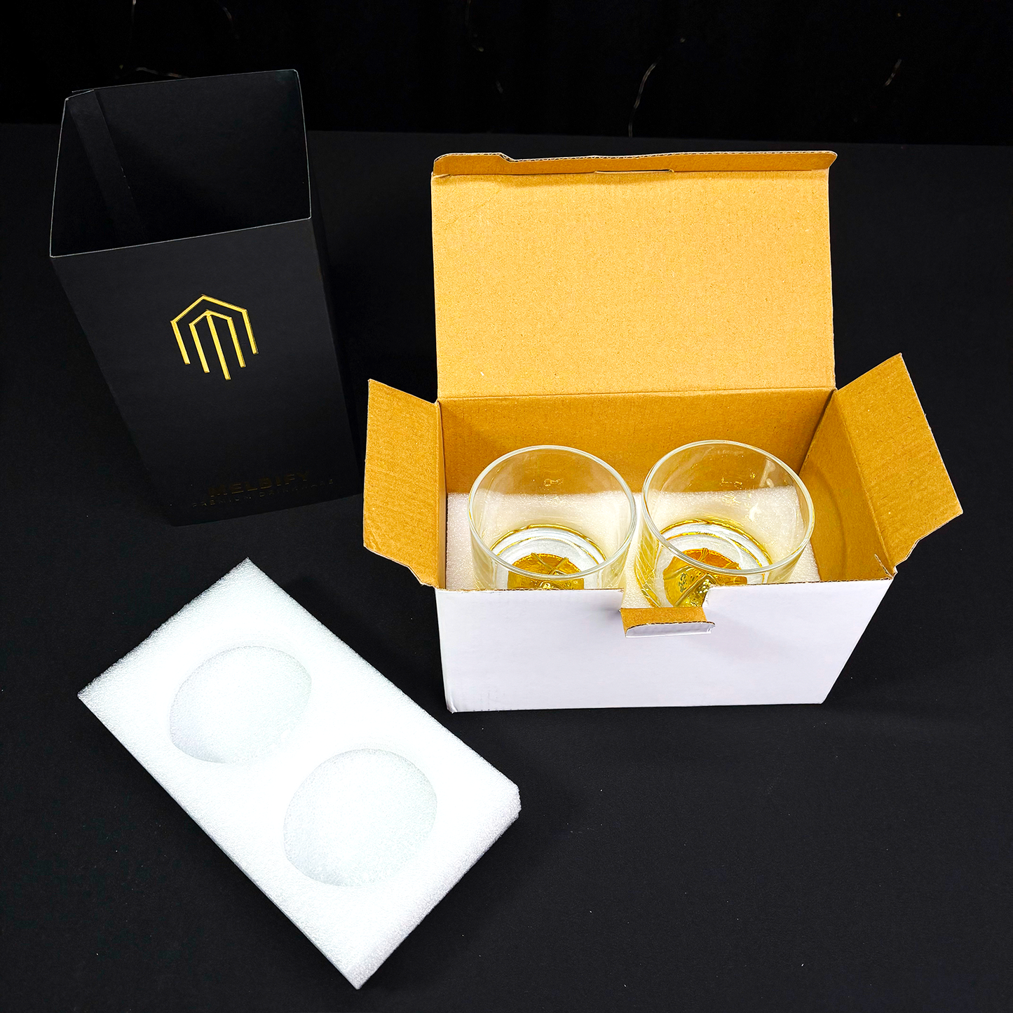 Basketball Gold Gift Box - Set of 2