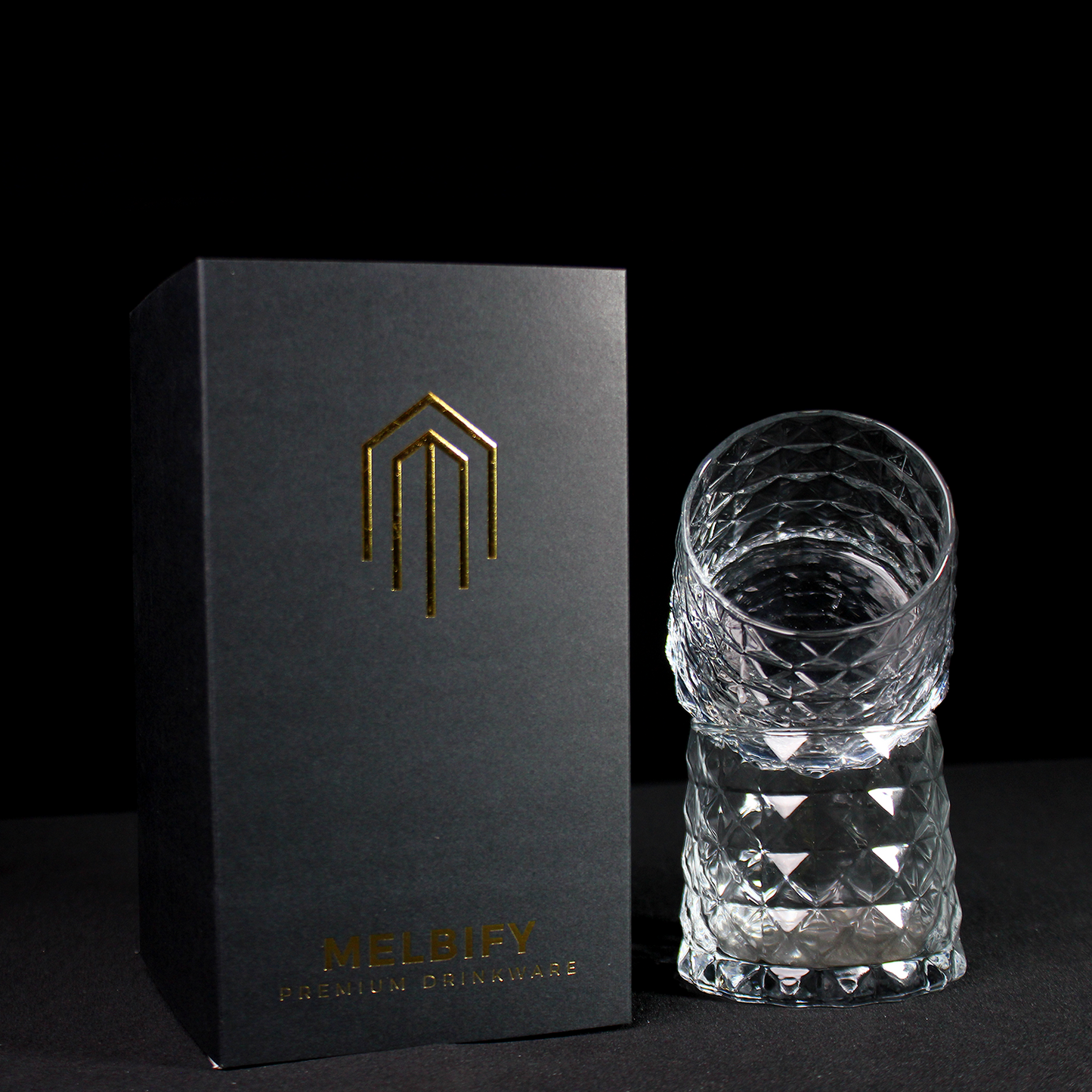 Diamond Whiskey Gift Box - Set of 2