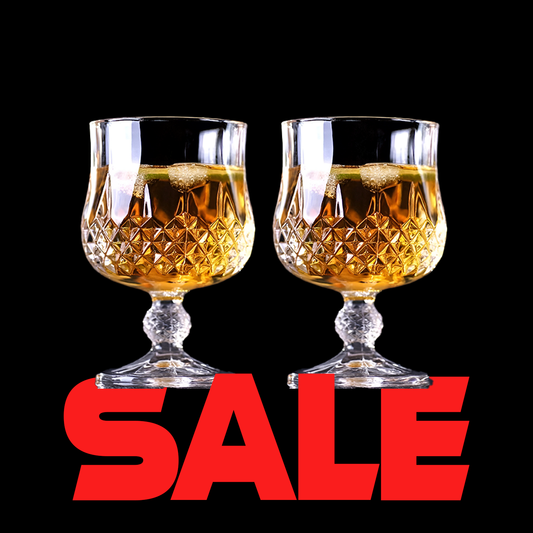 Melbify Diamond Cut Brandy Snifter | 180 ml | Cognac | Tulip Glass | Crystal, Luxury, Large, Elegant, Old Fashioned