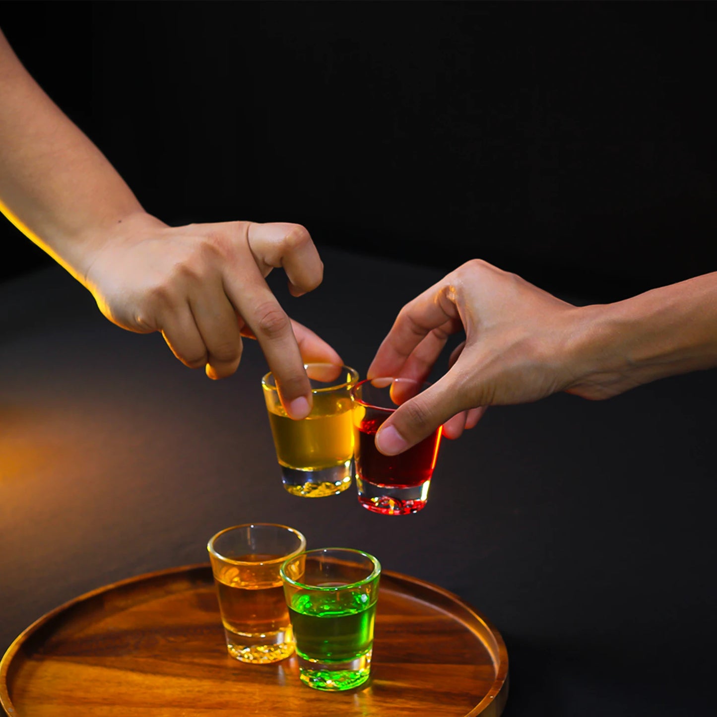 Melbify Animal Pattern Shot Glasses | 50 ML | Set of 4 | Premium | Shot Glass for Vodka, Whiskey, Rum,Tequila, Espressos, Spirits & Liquors | Gift Set