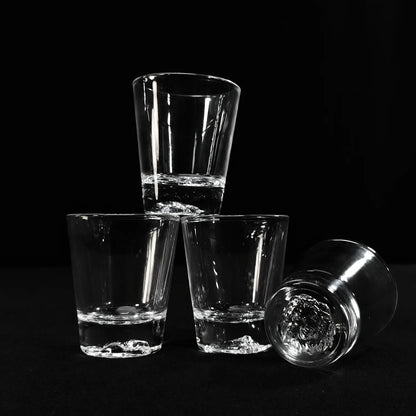 Melbify Animal Pattern Shot Glasses | 50 ML | Set of 4 | Premium | Shot Glass for Vodka, Whiskey, Rum,Tequila, Espressos, Spirits & Liquors | Gift Set