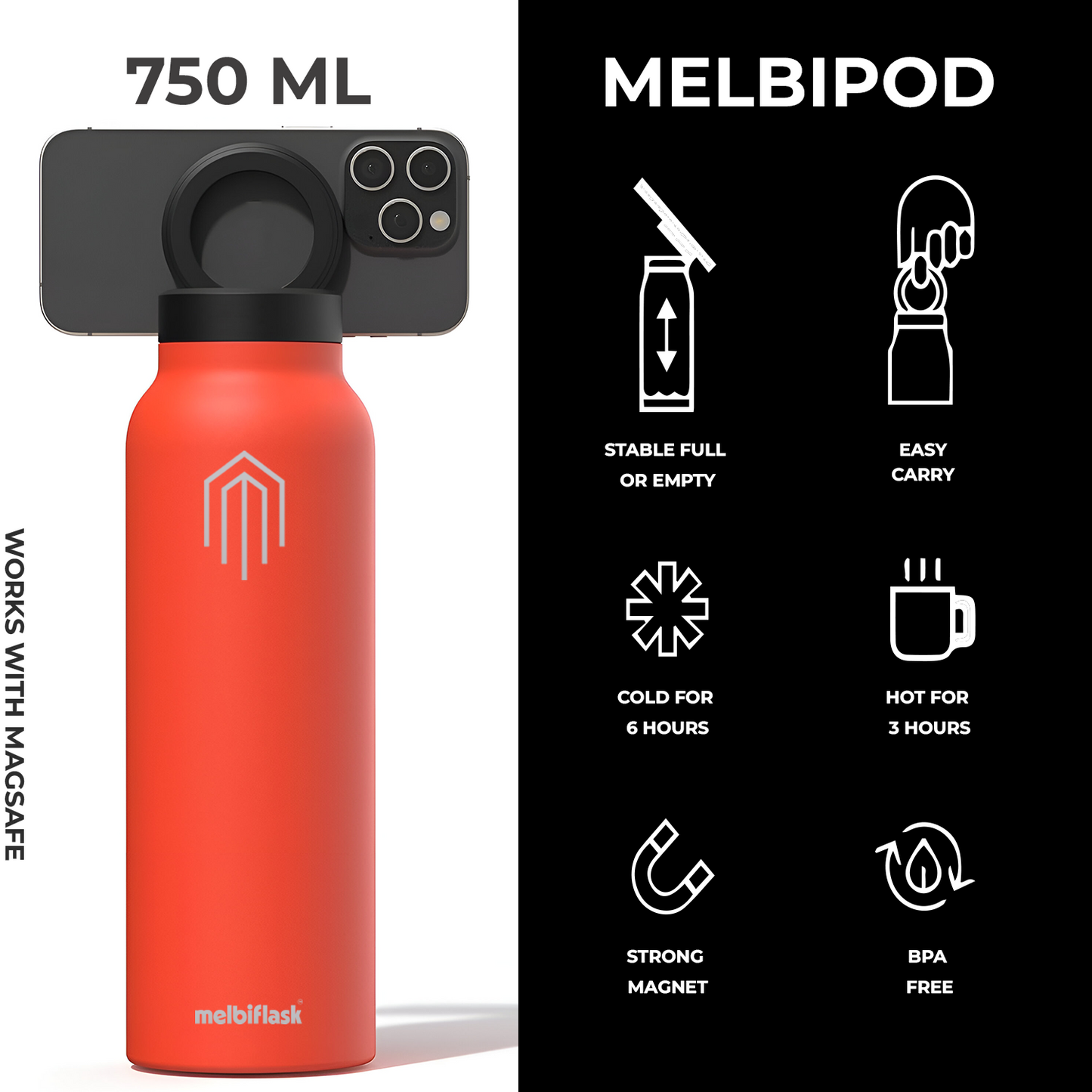 Melbipod Sipper Orange