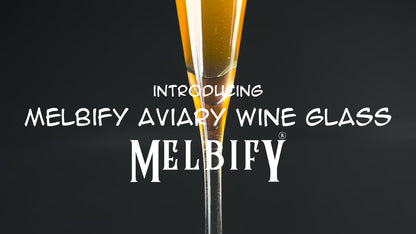 Melbify Aviary Wine Glasses | 200 ml | Wide Mouth | Luxury | Crystal Wine Glass Set | Luxury Wine Glasses | Fancy Wine Glass Set | Gift Pack