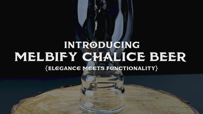 Melbify Chalice Beer Glasses | 500 ml | Premium | Tall Beer Glasses | Fancy Crystal Beer Glass | Long | Unique| Exclusive | Pub-Style