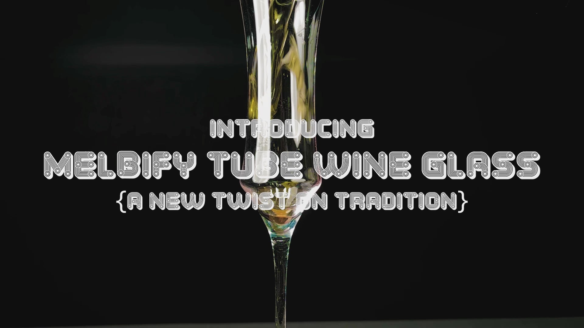 Melbify Tube Wine Glasses | 160 ml | Wide Mouth Luxury Wine