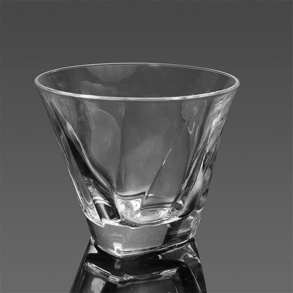 Melbify Whiskey Glass V Shaped | 300 ML | Whiskey Glasses for Men | Wide | Stylish | Heavy Alcohol Glasses for Bourbon, Scotch | Wide Rim | Heavy