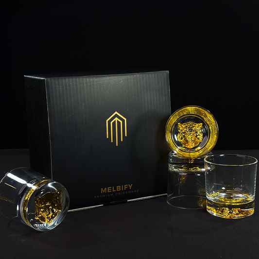 Gold Wolf Gift Box - Set of 4