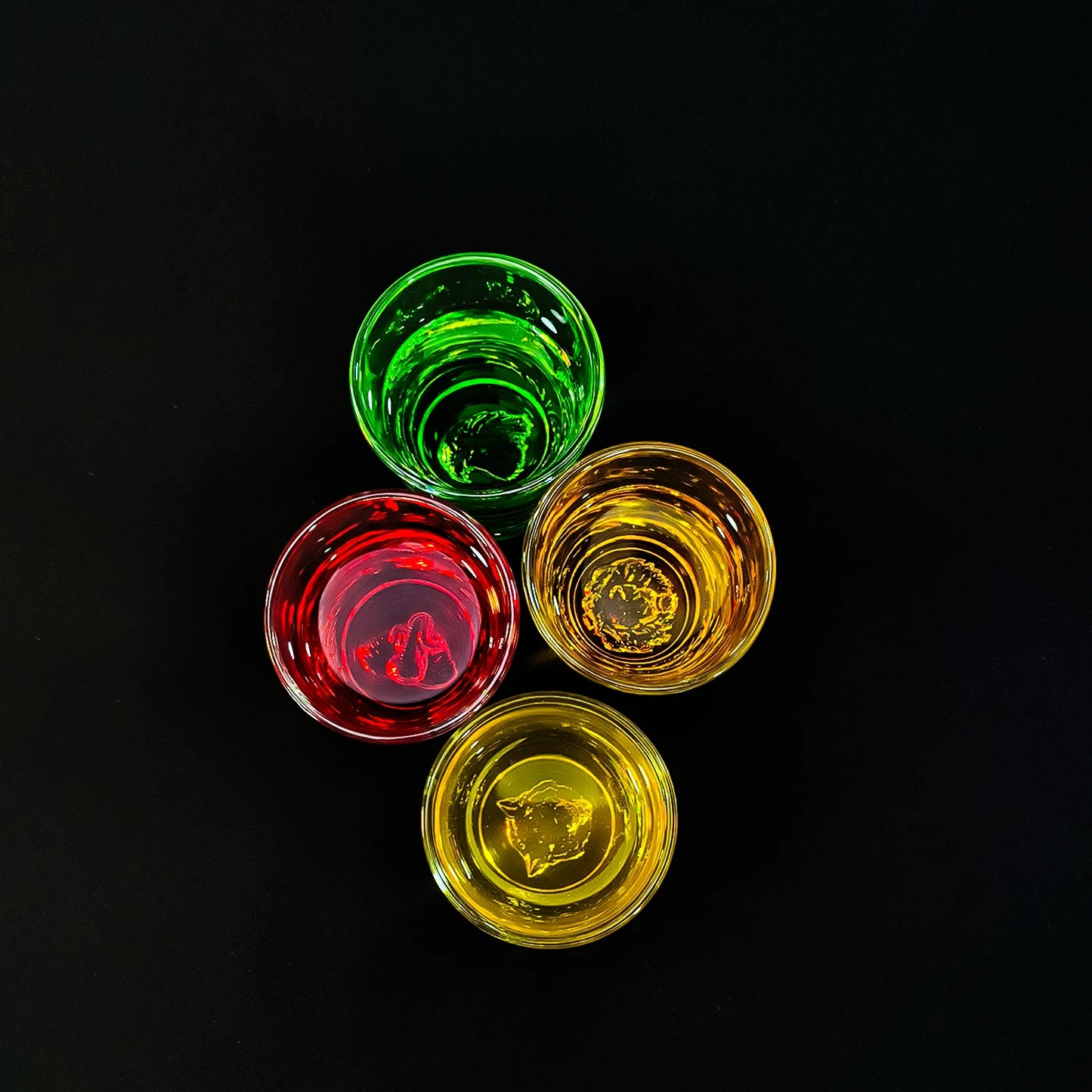 Melbify Animal Pattern Shot Glasses | 50 ML | Set of 4 | Premium | Shot Glass for Vodka, Whiskey, Rum,Tequila, Espressos, Spirits & Liquors | Gift Set