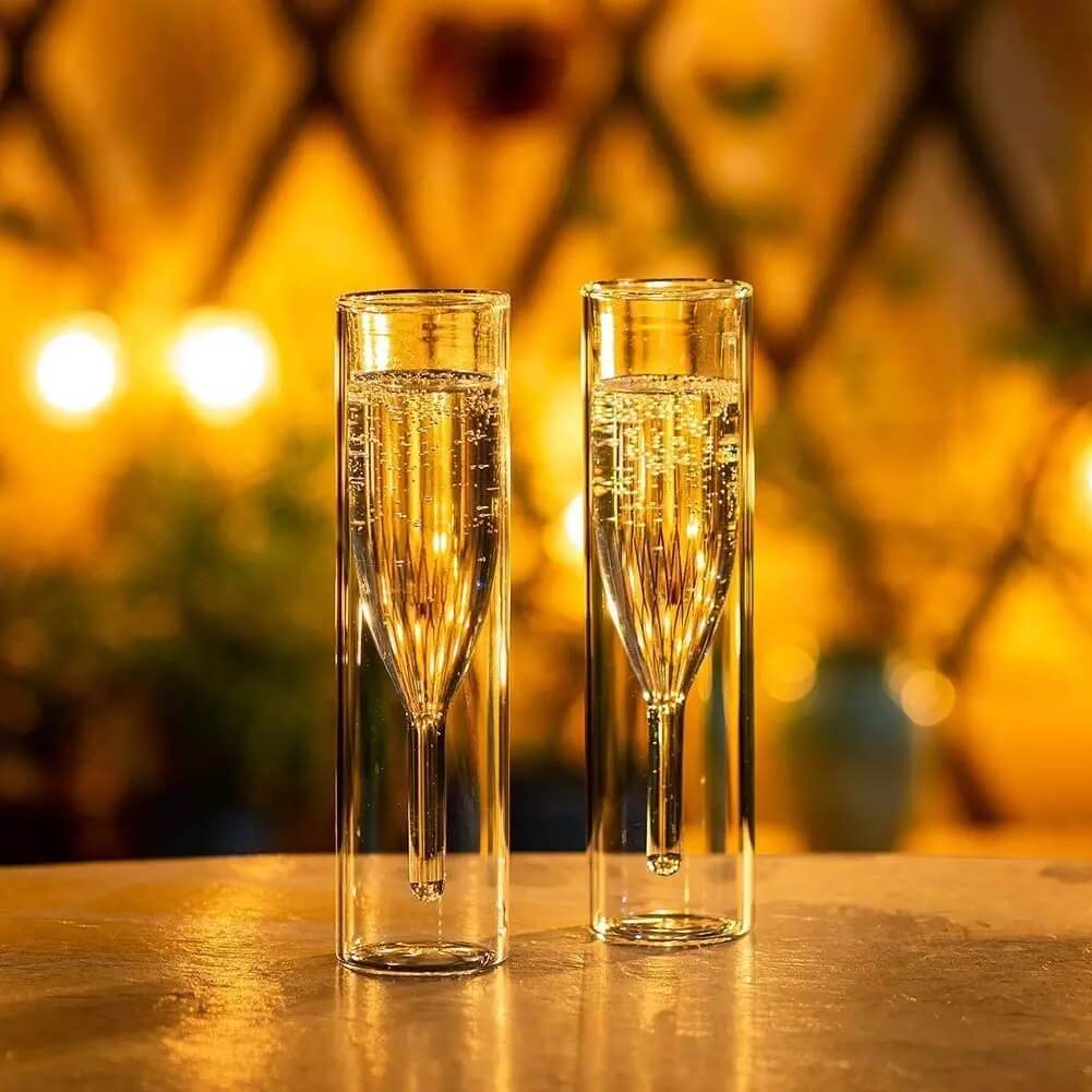 Fancy champagne hot sale glasses